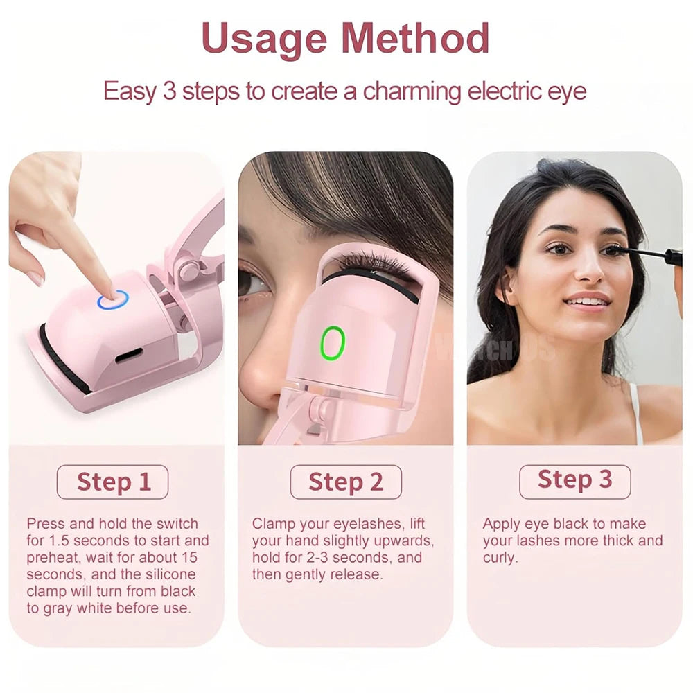 USB Rechargeable Eyelashes Curler