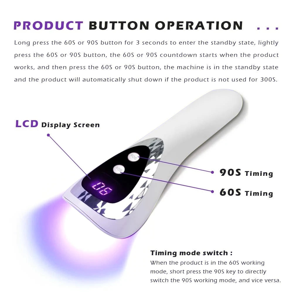 Rechargeable  LED Nails Drying Lamp