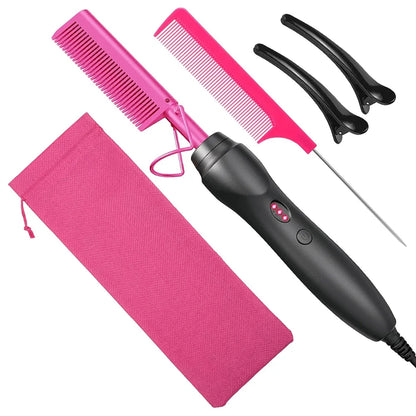 Hair Straightener Heat Pressing Comb