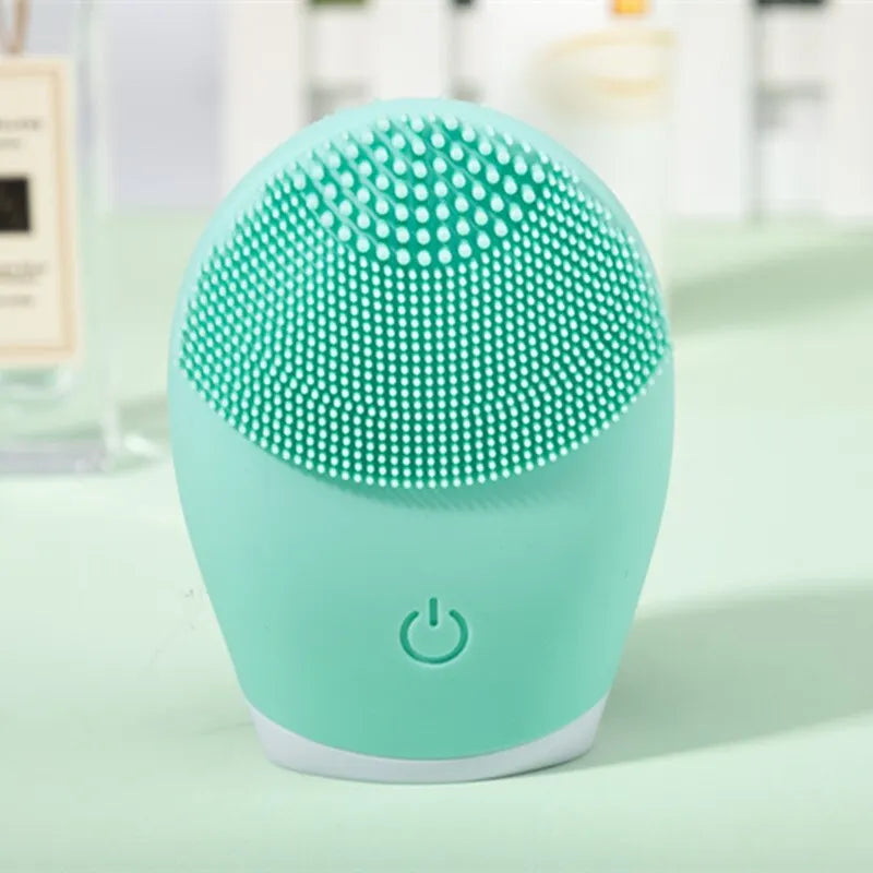 Electric Silicone Facial Cleanser Massager