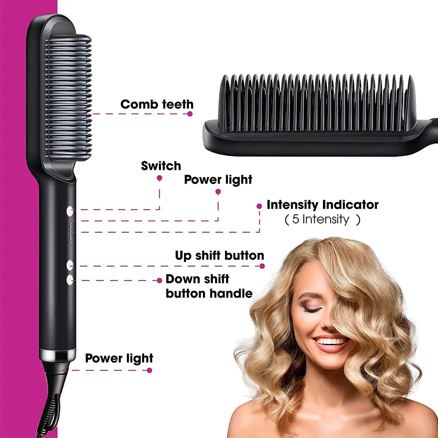 Quick Heated Hair Straightener