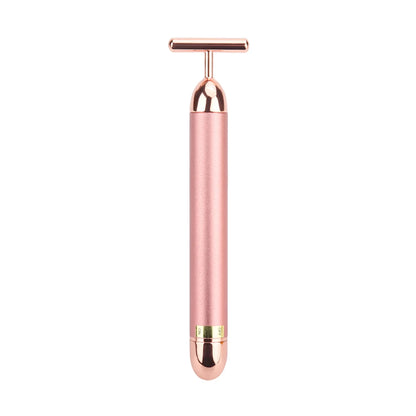 Gold Vibrating Roller Facial Massager