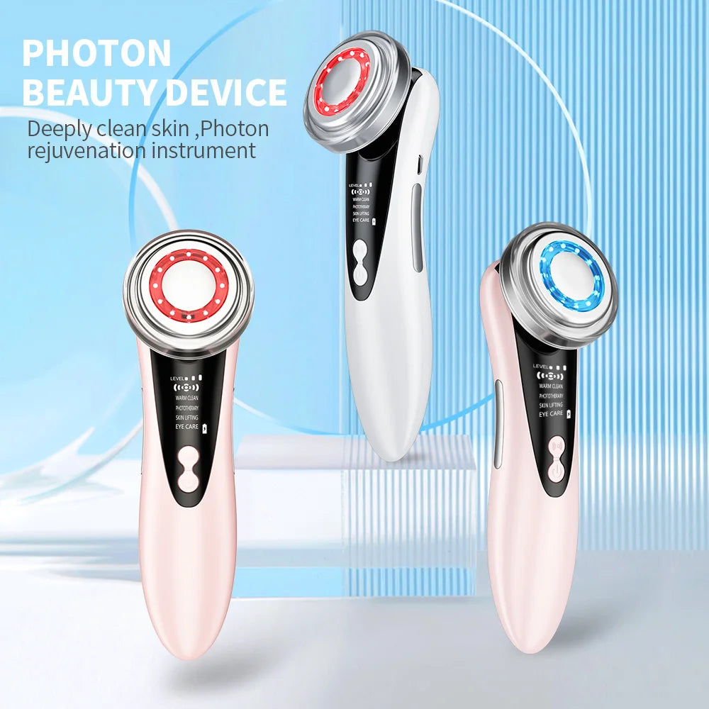 Facial Massager LED Photon Skin Care Face Lifting Tighten Wrinkle Removal Eye Care Skin Cleansing Tightening Machine Skin Care