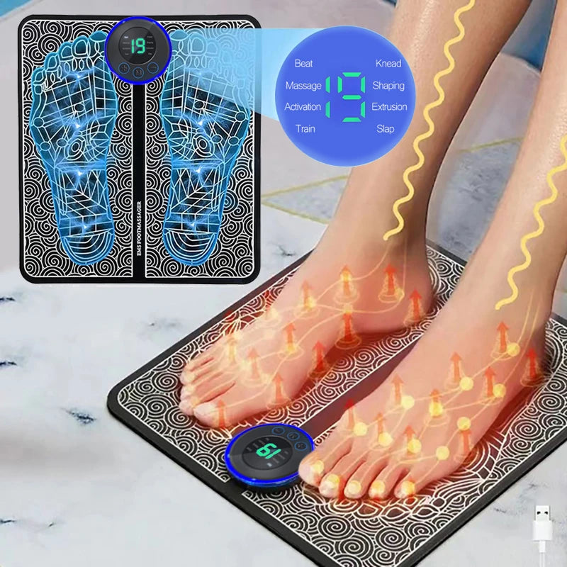 Foldable Electric Foot Massager Pad