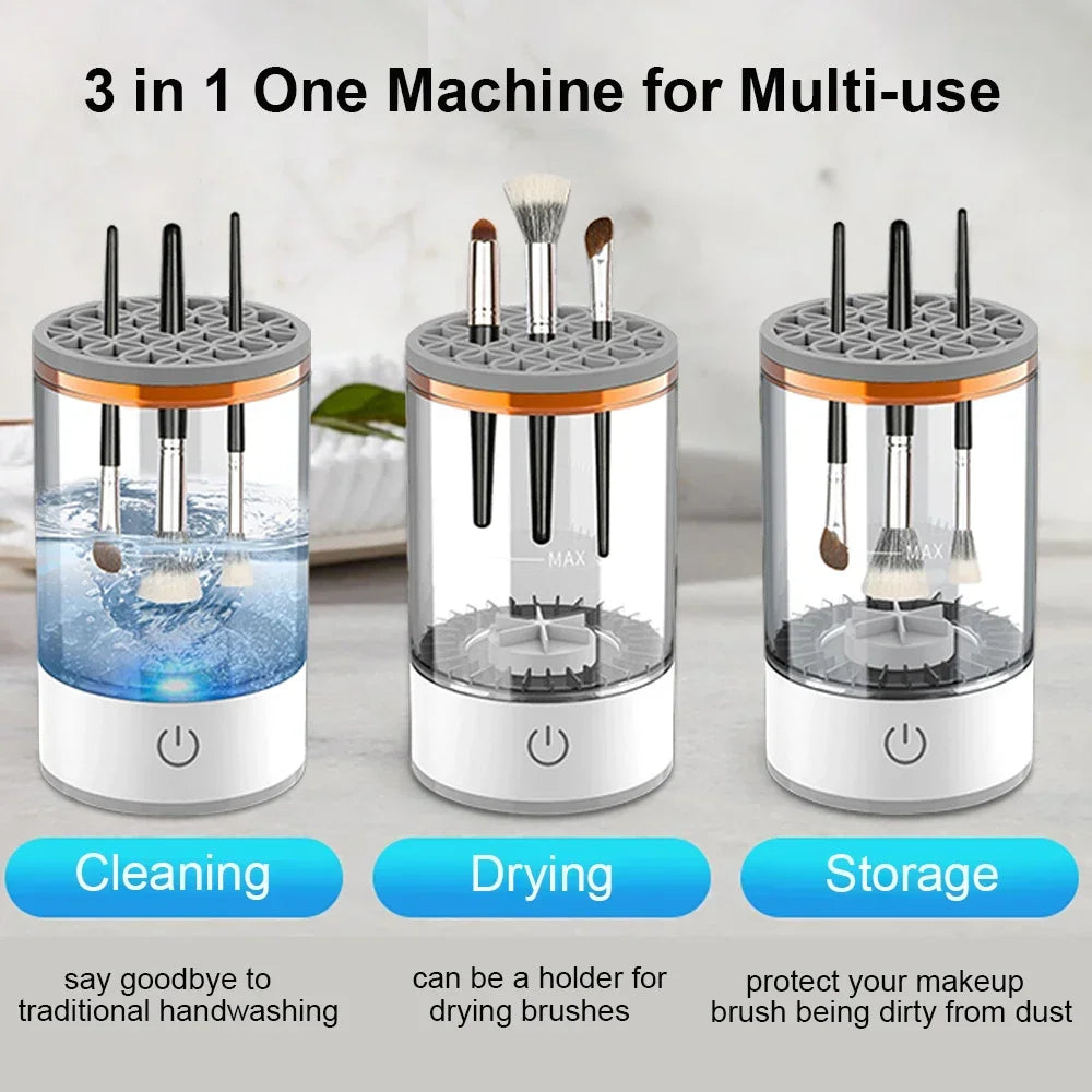 USB Electric 3 In 1 Makeup Brushe Cleaner