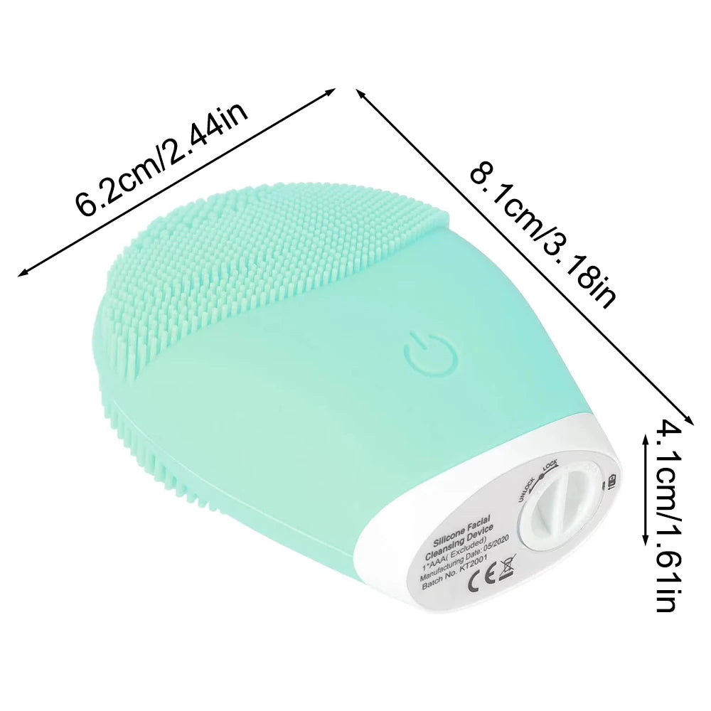 Electric Silicone Facial Cleanser Massager