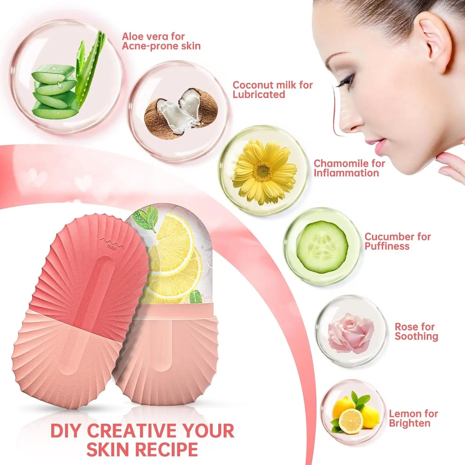 Reusable Face Beauty Ice Facial Roller