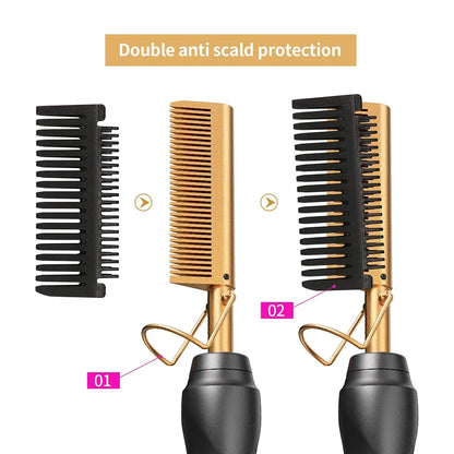 Hair Straightener Heat Pressing Comb