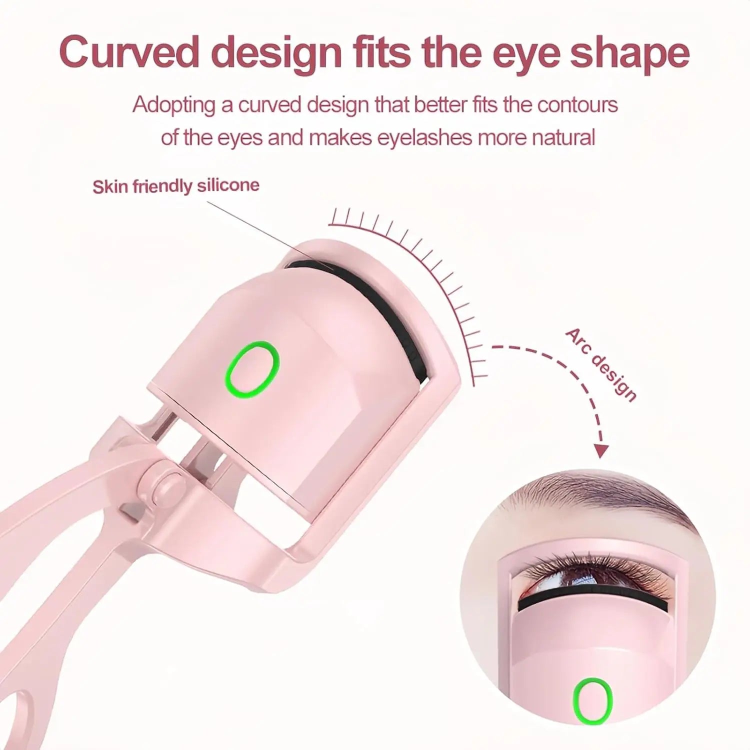 USB Rechargeable Eyelashes Curler