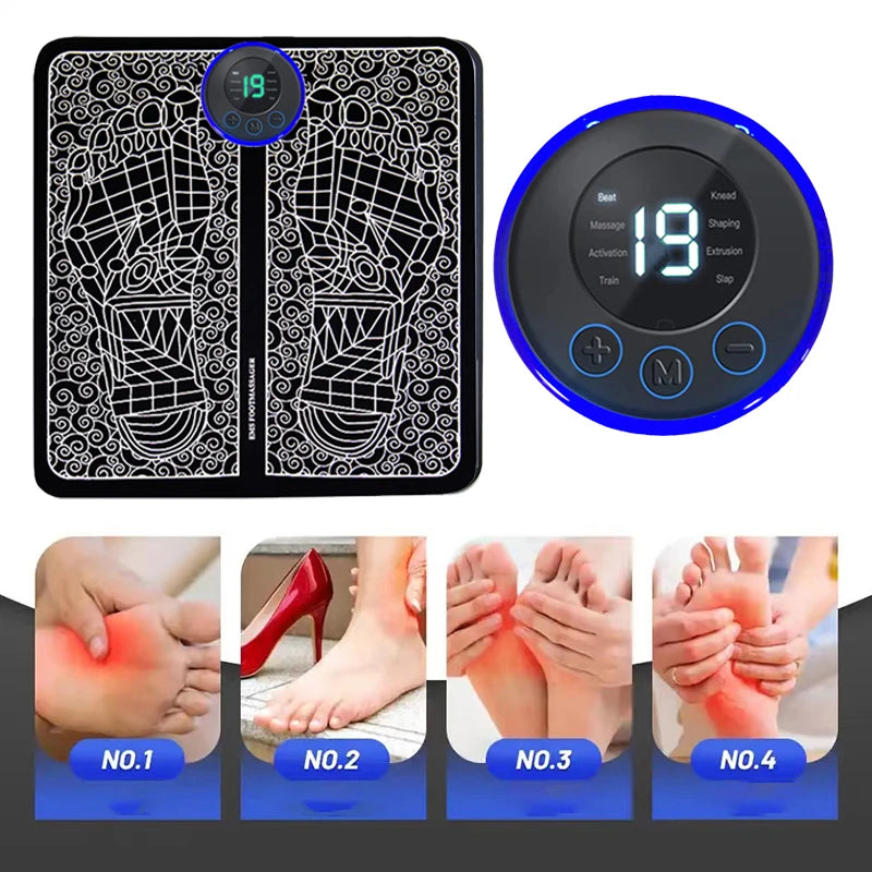 Foldable Electric Foot Massager Pad