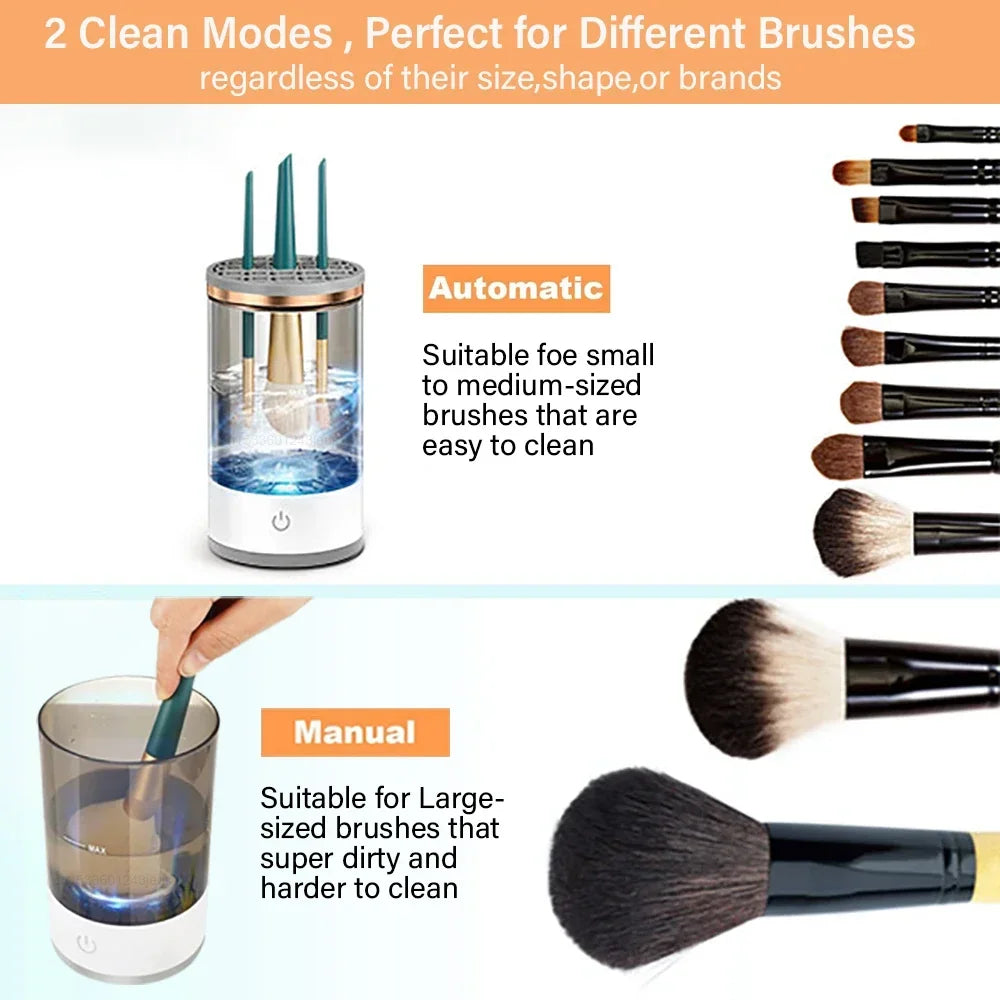 USB Electric 3 In 1 Makeup Brushe Cleaner