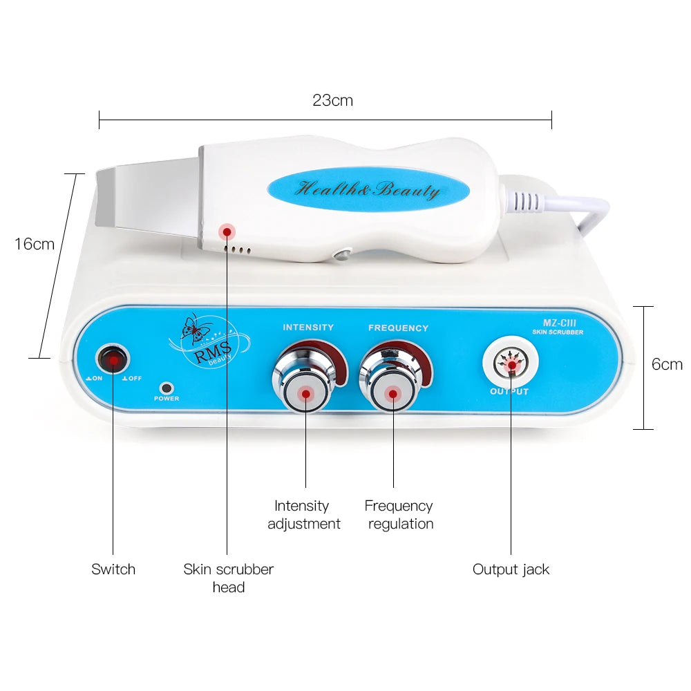 Powerful Ultrasonic Facial Skin Scrubber