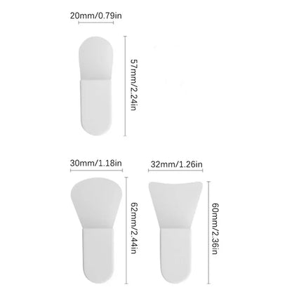 3Pcs Silicone Facial Mask Brush